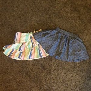 2 size 4/5 girls skirts